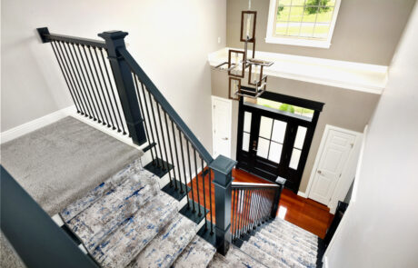 Columbus Full Home Remodel with Updated Black Stairwell