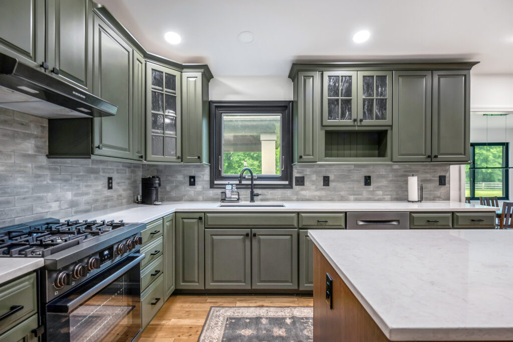 Shades of Green Kitchen Remodeling