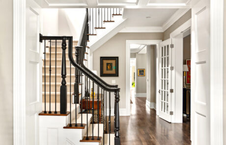 Remodeled Entryway with Staircase